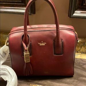 Kate Spade Medium Satchel, Deep Red